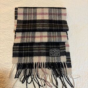 Scots Regal Black and White Cashmere Scarf